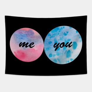 Text You and me Tapestry