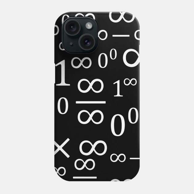 Indeterminate Forms Pattern (White) Phone Case by inotyler