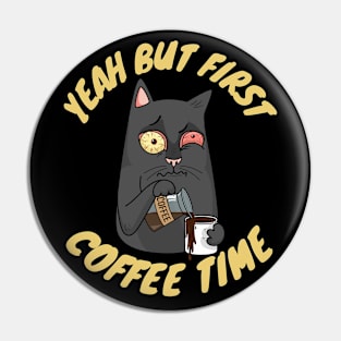 Coffee Cat Pin