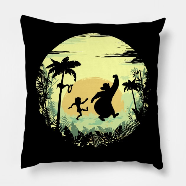 The Jungle Book Pillow by Riverart