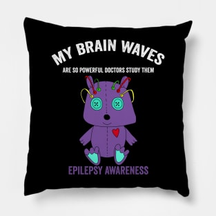 epilepsy awareness month - epilepsy warrior and epilepsy fighter support Pillow