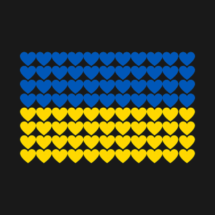 Ukrainian Flag of Hearts T-Shirt