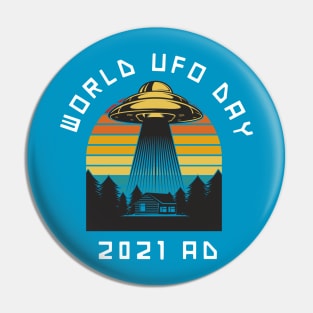 UFO World UFO Day 2021 Pin