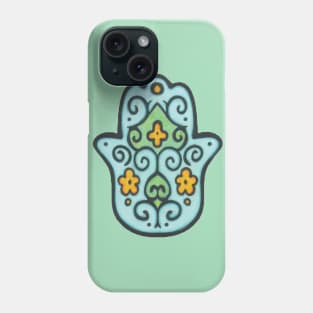 Blue Hamsa Phone Case