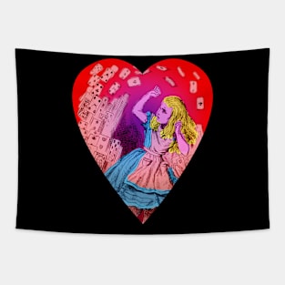 Alice and Cards Tapestry