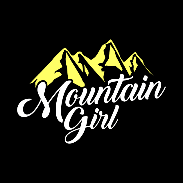 Cute Mountain Girl Hiking Hiker Adventure Nature by theperfectpresents