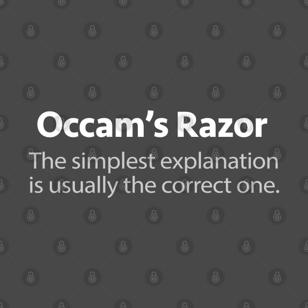 Occam's Razor Definition Design #2 by DankFutura