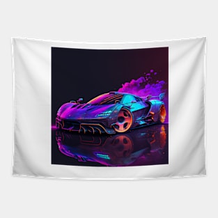 Living in Colour Sports Car Tapestry