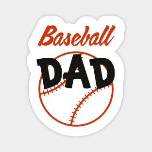 Baseball Dad for Men Boys Kid Happy Fathers Day Magnet