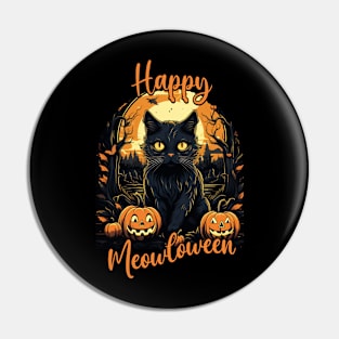 Happy Meowloween Pin