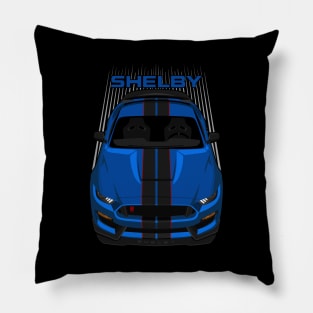 Ford Mustang Shelby GT350R 2015 - 2020 - Velocity Blue - Black Stripes Pillow