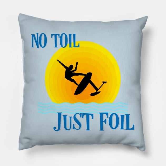 No toil - Just Foil Pillow by bluehair