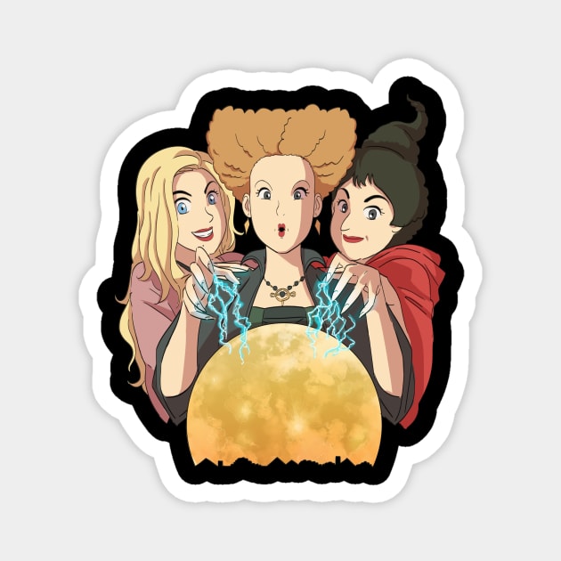 Sanderson Sisters Halloween Magnet by Hiro Fiction