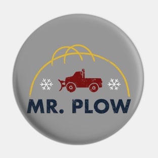 Mr. Plow Logo (color) Pin