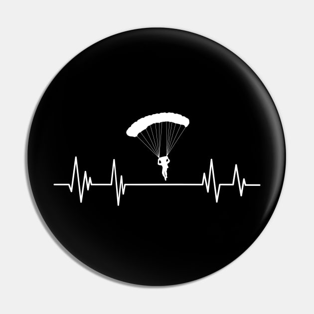 Heartbeat skydiving - parachuting, Skydivers gift Parachute Jump Heartbeat, Pin by mezy