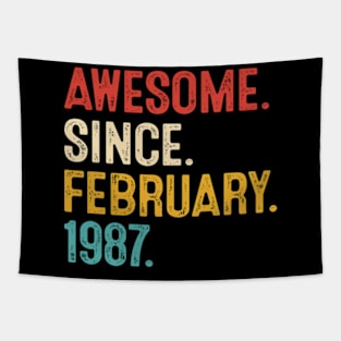 vintage 1987 birthday Gift for men Tapestry