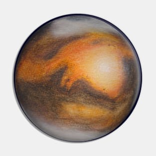 Planet Mars Pin