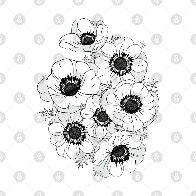 White Anemones by lents