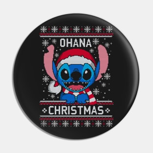 Ohana Christmas ugly sweater Pin