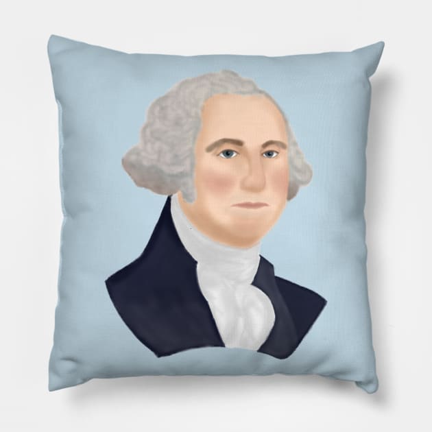 George Washington Pillow by Aeriskate