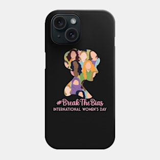 break the bias international womens day Phone Case