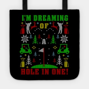 Golfing Golf Lover Ugly Christmas Sweater Party Shirts Tote