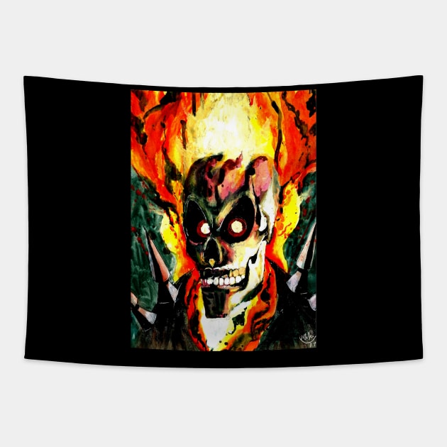 Ghost Rider Tapestry by Mikekimart