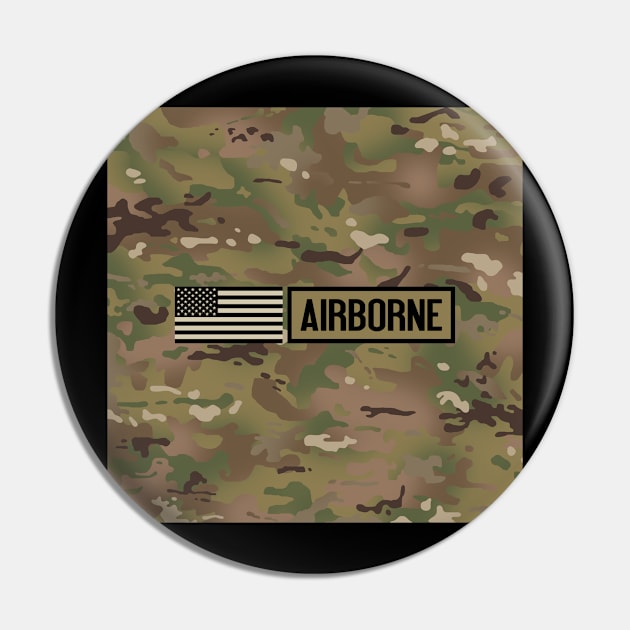 Airborne (Camo) Pin by Jared S Davies