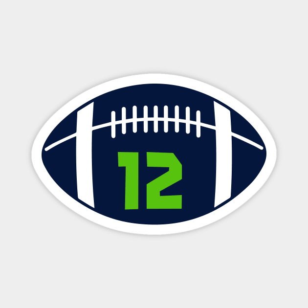 12 SEAHAWKS | FOOTBALL | SEATTLE Magnet by theDK9