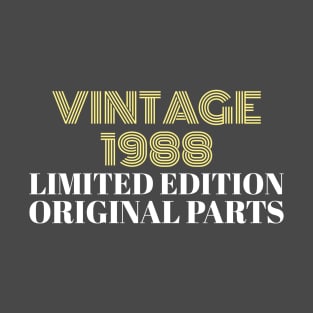 Vintage 1988 Limited Edition Original Parts T-Shirt