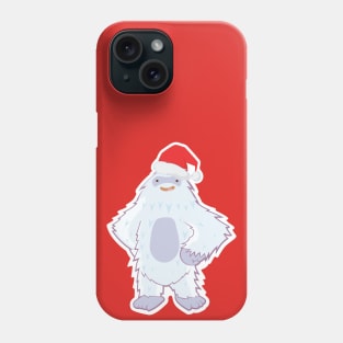 Cute Santa Yeti - Christmas Cryptid Phone Case