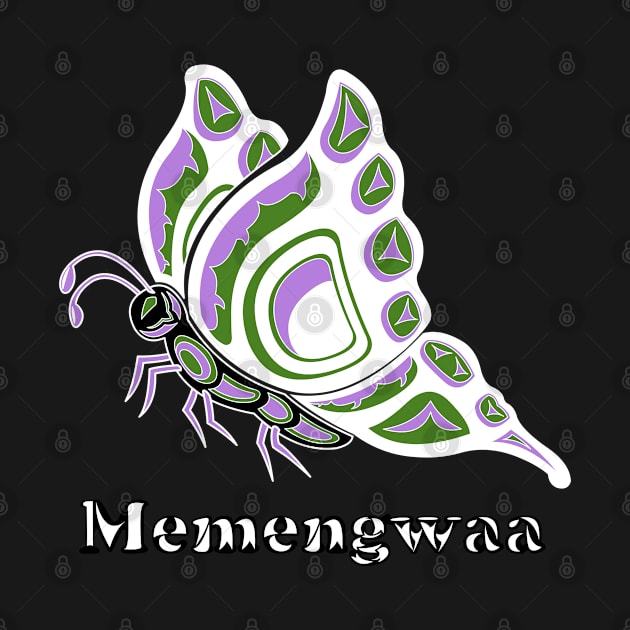 Memengwaa (Butterfly) Genderqueer Pride by KendraHowland.Art.Scroll