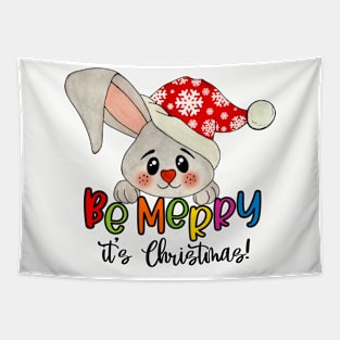 Be Merry It's Christmas Tapestry