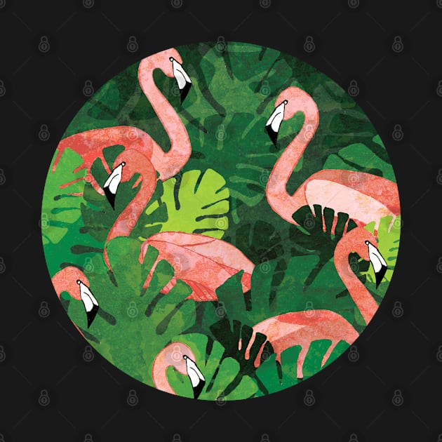 Flamingos by KatherineBlowerDesigns