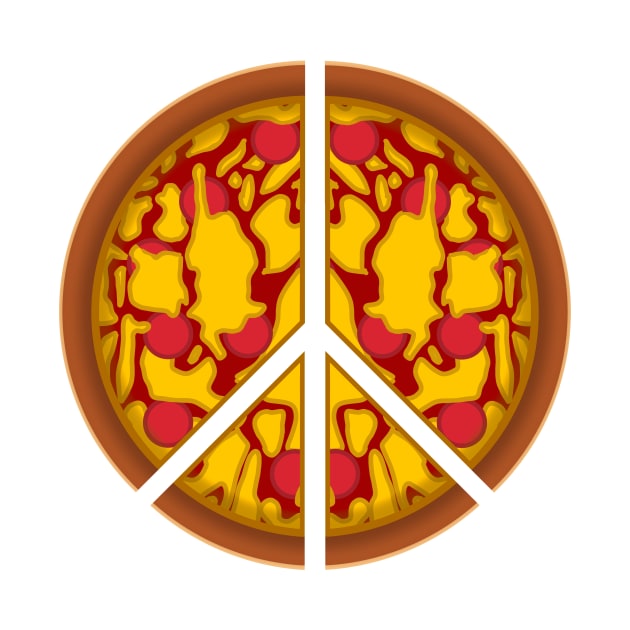 Peace sign pizza! by Cool Duck's Tees