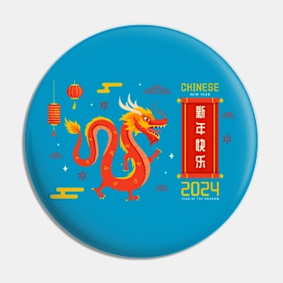 Chinese new year 2024, year of the dragon Pin