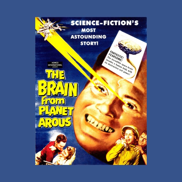 Classic Science Fiction Movie Poster - Brain from Planet Arous by Starbase79