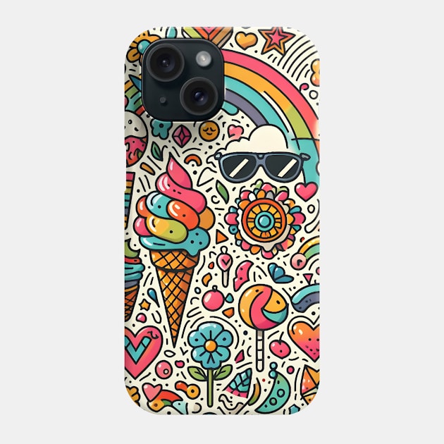 Colourful Pattern Summer Style Phone Case by Starart Designs