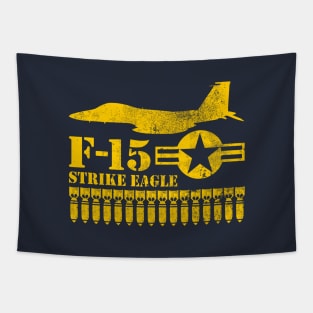 F-15 Strike Eagle (distressed) Tapestry