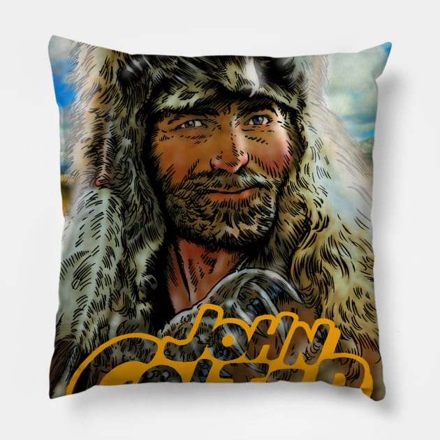 JOHN COLTER 1st Mt. Man Pillow by ArlenSchumer