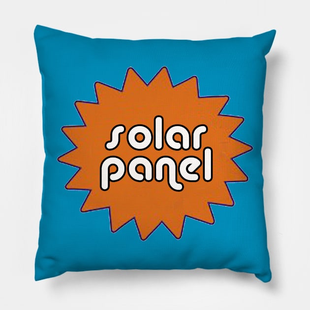 Old Skool Solar Blast Pillow by Suns Solar Panel