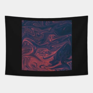 black and Pink Dark Marble Swirl Tapestry