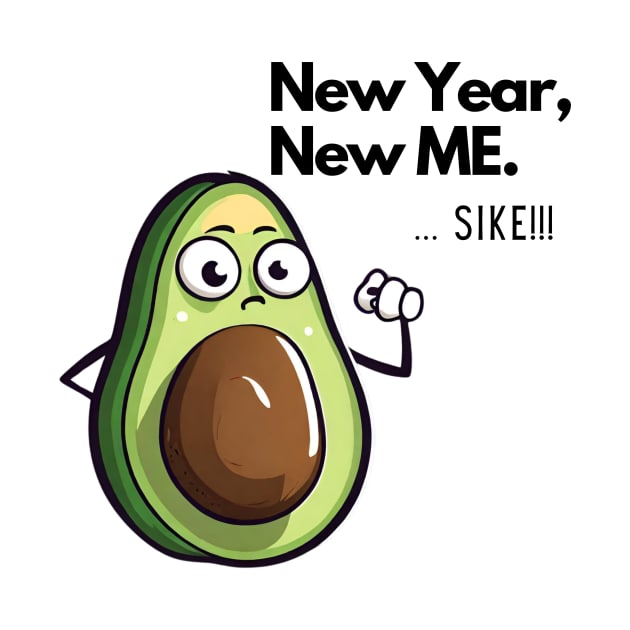 Avocado meme, New Year season by by Fre