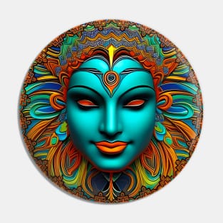 New World Gods (25) - Mesoamerican Inspired Psychedelic Art Pin