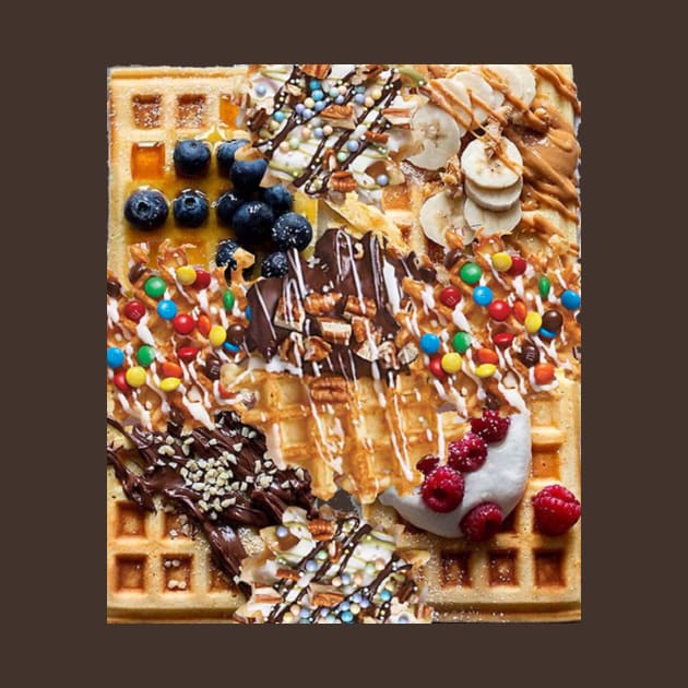 waffle food pattern by Foodinasty