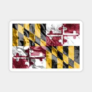 Flag of Maryland - Marble texture Magnet