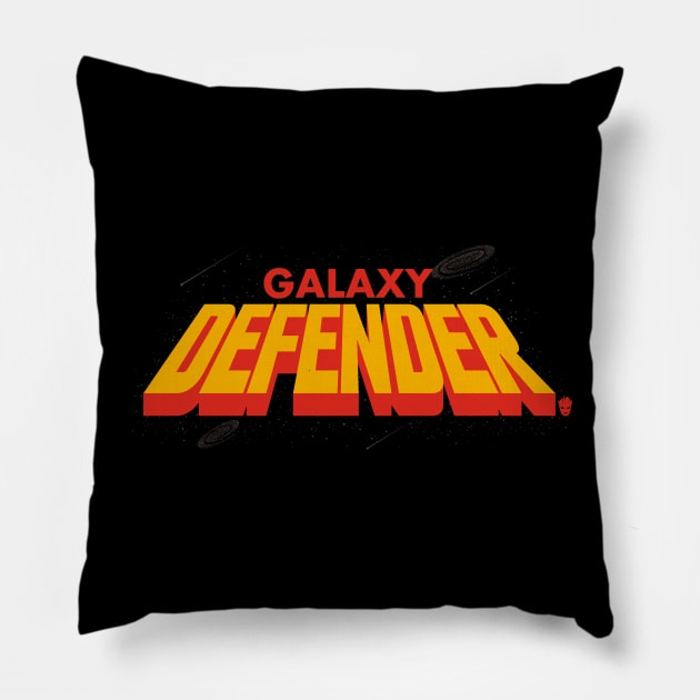 Galaxy Defender Pillow by pigboom