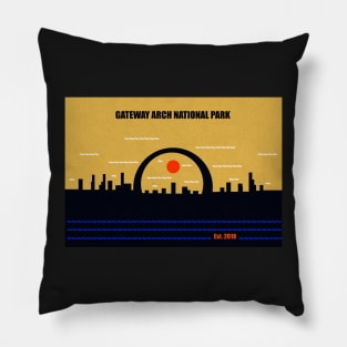 Gateway Arch National Park Pillow