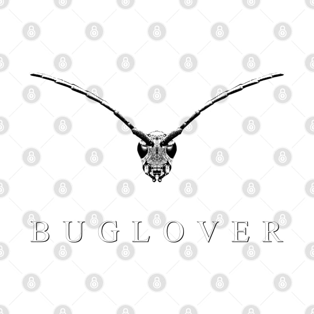 Buglover with a longhorn beetle. by R LANG GRAPHICS