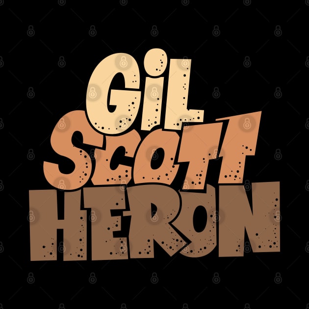 Gil Scott-Heron - Soul and Jazz Legend - Poet and Spoken Word Artist by Boogosh